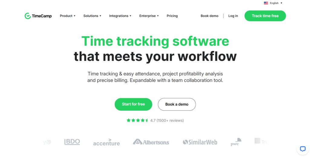 TimeCamp — For Tracking Time & Output